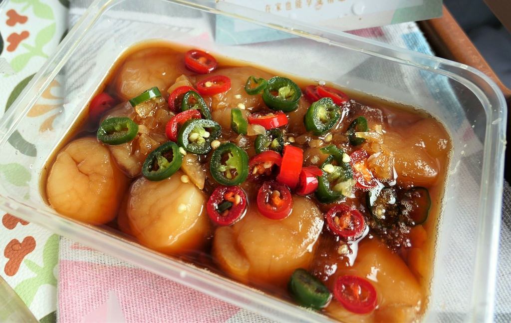 生醃干貝
