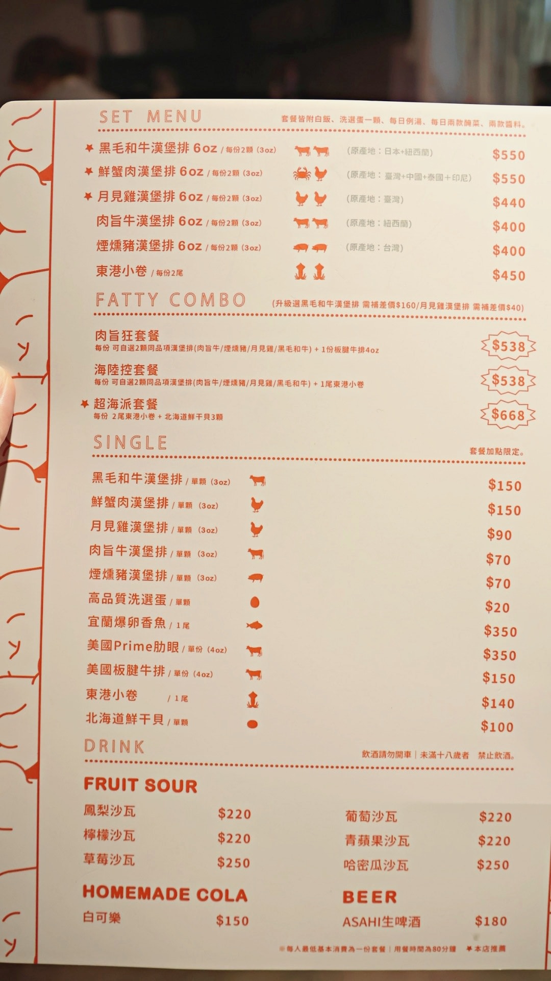 東區日式漢堡排|肉旨房鐵火板前忠孝店The Fatty Room——立蛋成功多送一塊!菜單豐富的台北漢堡排餐廳 - 第9張圖 肉旨房菜單