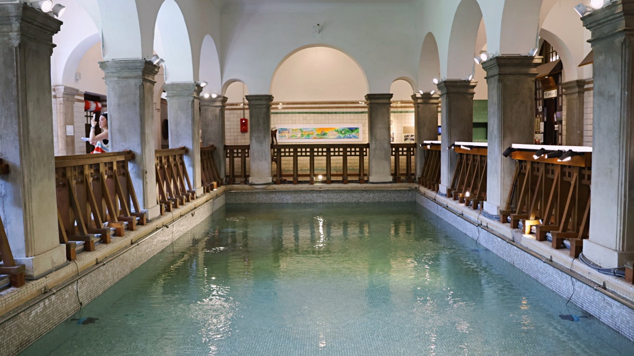 北投溫泉博物館地下一樓的浴池