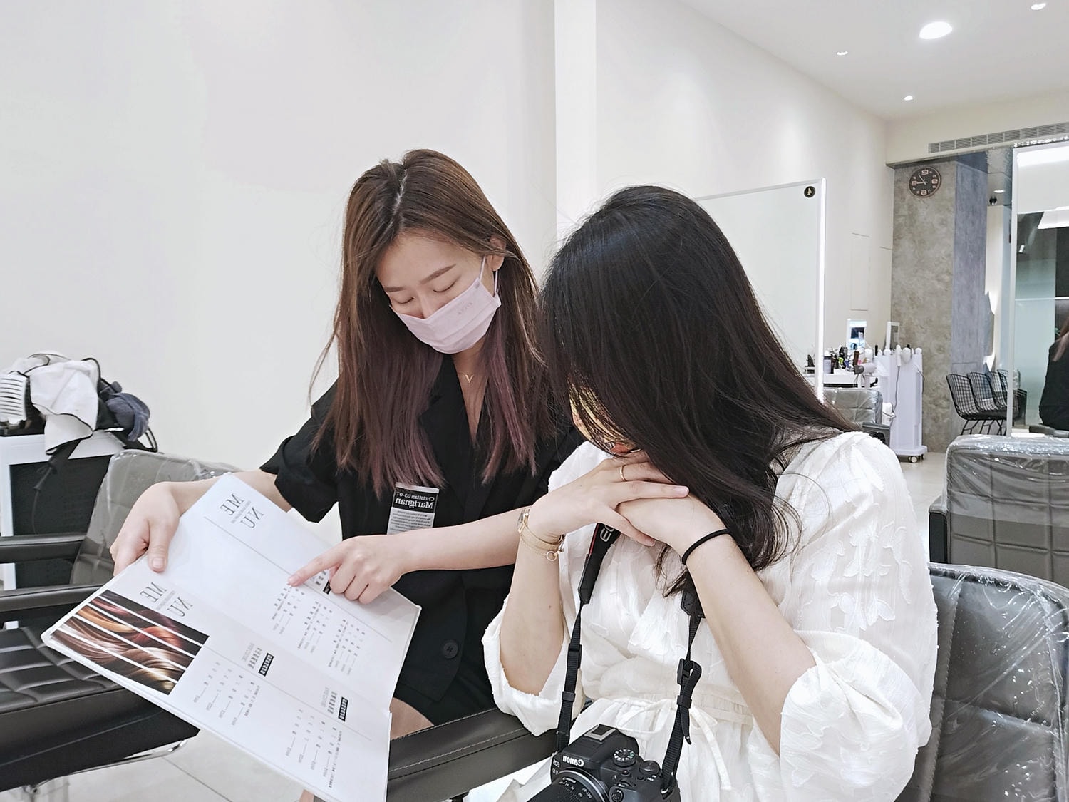 台中Virus hair salon 24H 日夜間髮廊勤美店頂級修護燙