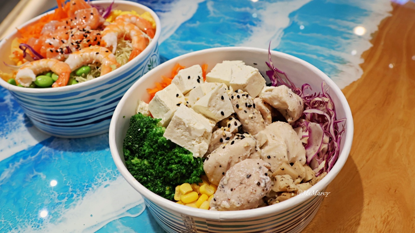 雞肉豆腐+夏威夷經典酸甜醬波奇碗