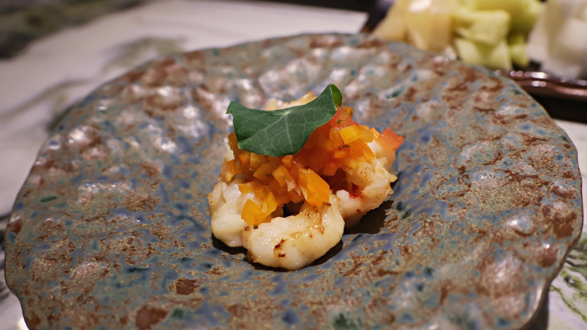 台北 omakase|栩栩OMAKASE——創意藝術料理,展現台北東區無菜單料理美學 - 第12張圖 澎湖野生明蝦