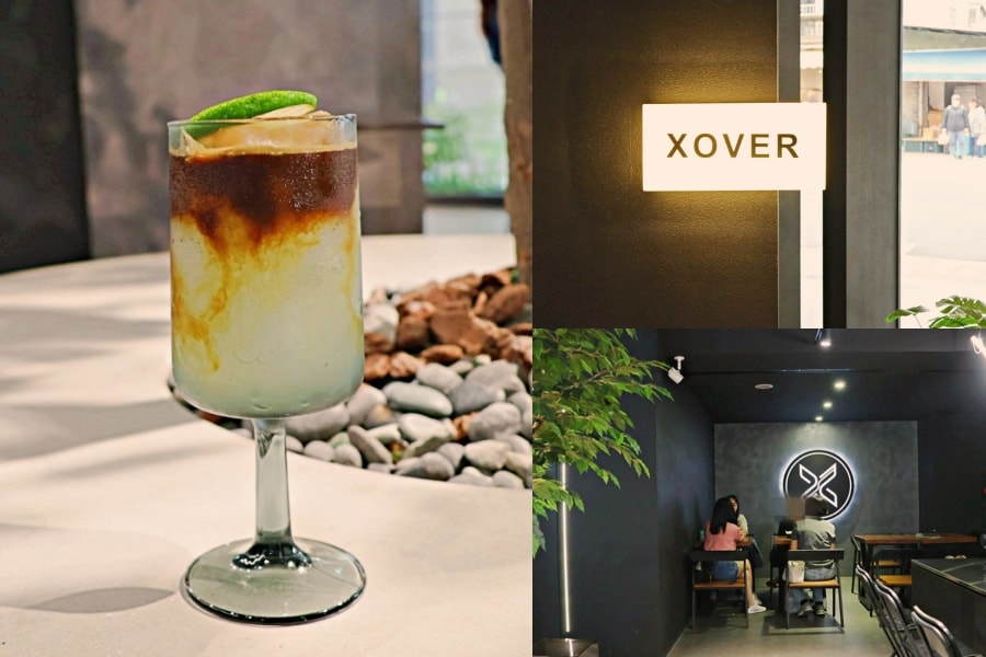 雙連站不限時咖啡廳｜COFFEE XOVER 咖啡手搖概念店——人氣台北黑色咖啡廳，錦西街新地標
