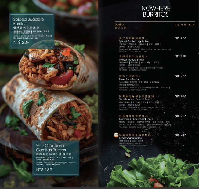 台北車站餐酒館|Nowhere Taipei 墨西哥餐酒館評論——全天候供應墨西哥早午餐和調酒,100吋大屏幕運動酒吧 - 第14張圖