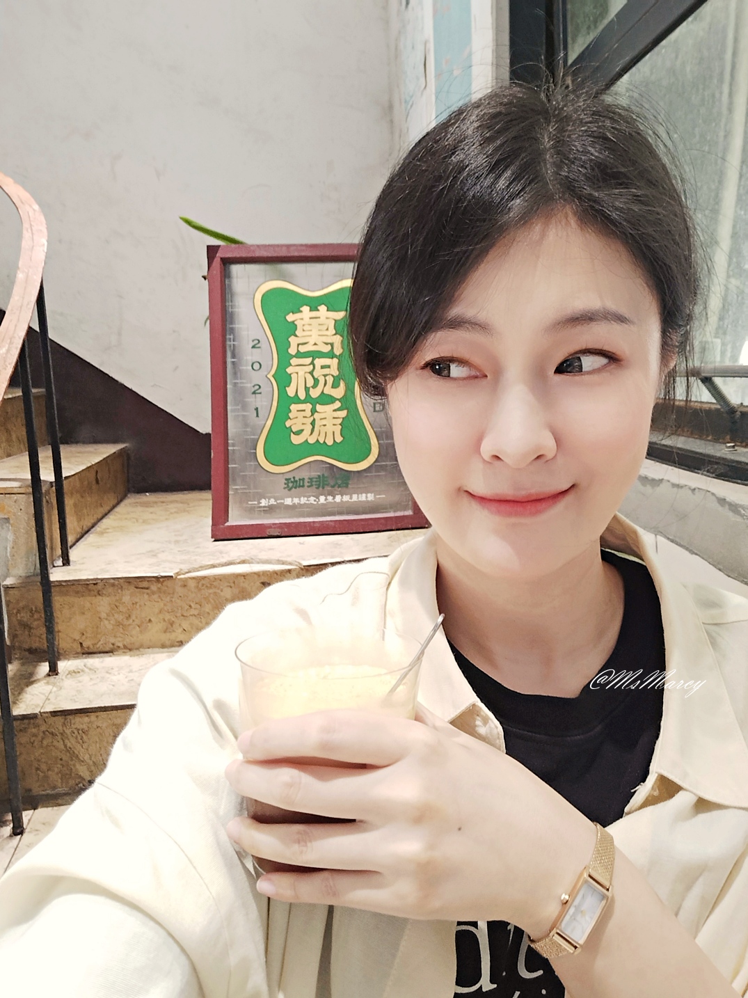 正濱漁港咖啡廳|萬祝號Wanchu Coffee:經典基隆老屋咖啡廳,手沖義式皆出色 - 第16張圖